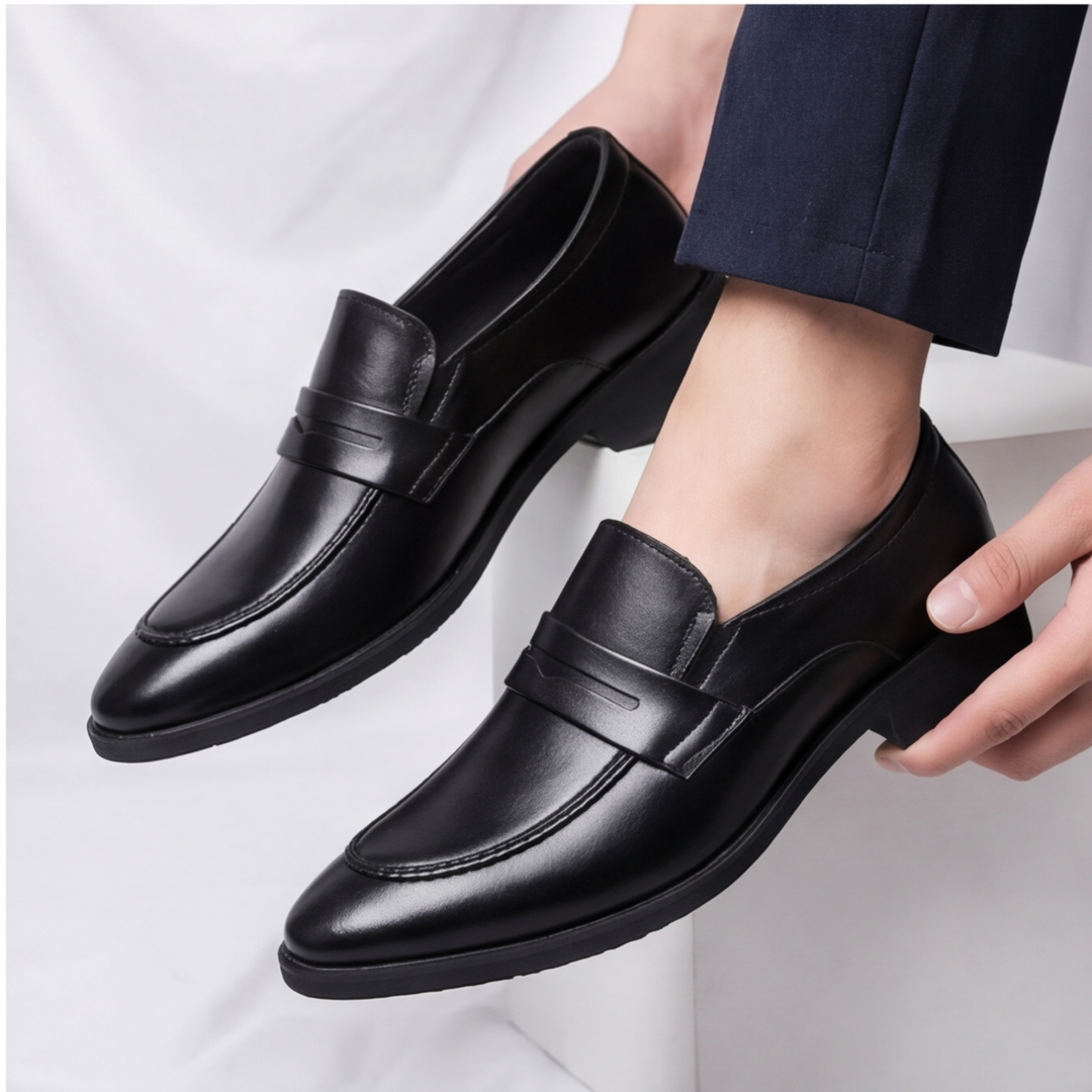 Ergonomic Men's Amalfi Penny Loafers, designed for ultimate comfort in a sleek, classic penny loafer style.