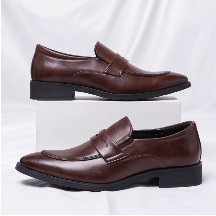 Comfortable Men's Amalfi Penny Loafers, ideal for all-day wear with a sleek, professional look.