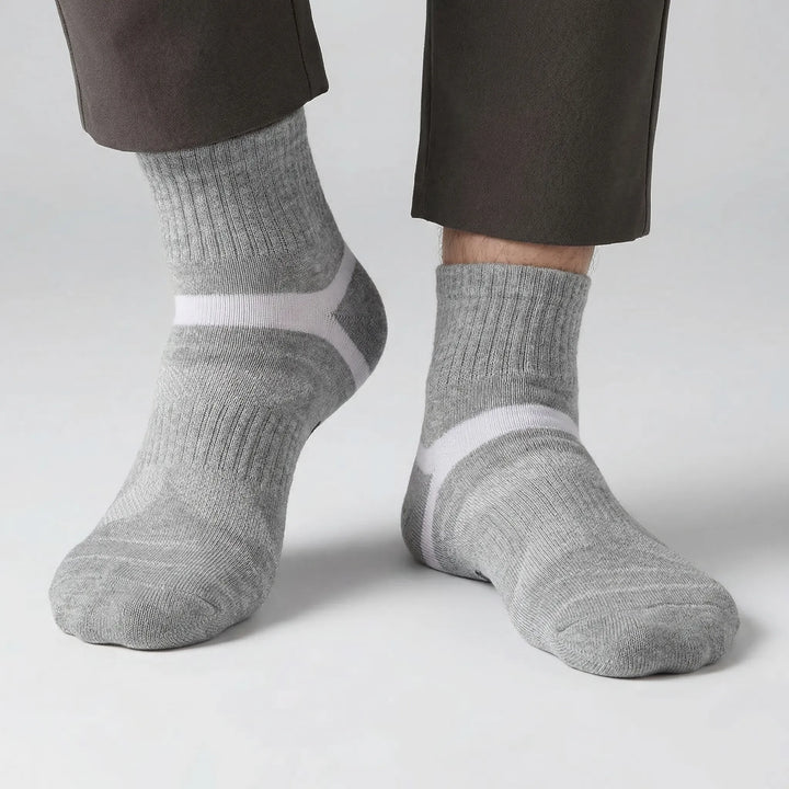 Everyday wear men's ankle socks, soft, breathable, and cushioned for all-day comfort.