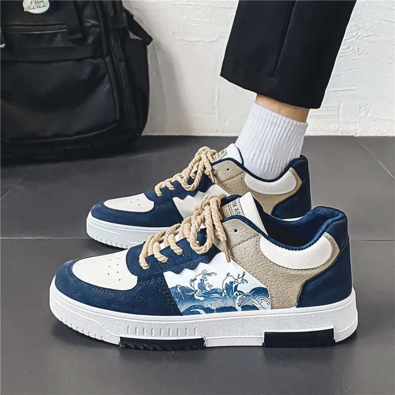 Men's anti-slip lace-up shoes for secure, stylish everyday comfort.