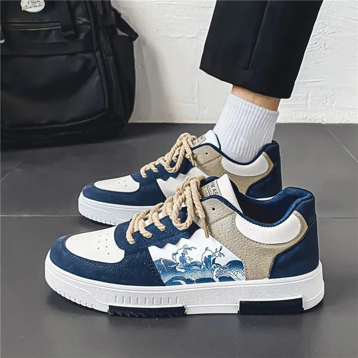 Men's anti-slip lace-up shoes for secure, stylish everyday comfort.