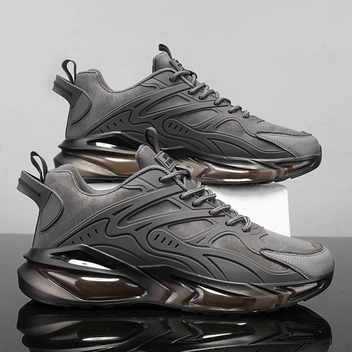 Men's performance footwear, Apex Air-Cushion trainers for superior athletic workouts and runs.