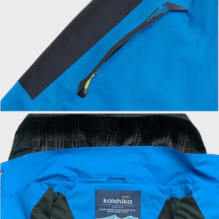 Durable AquaShield men's windproof jacket, rugged outerwear built for adventure.