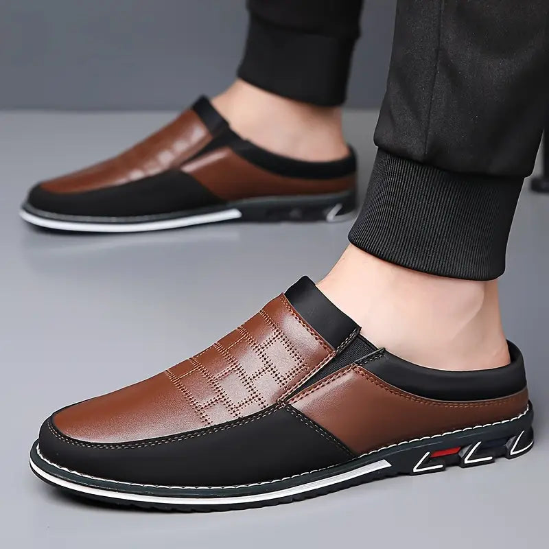 Easy-wear men's Arden slip-on mules, structured and comfortable footwear for a modern, versatile look.