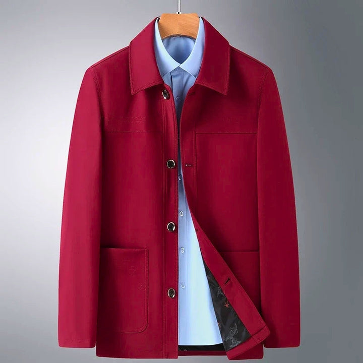 Khaki Arlan Ridge men's coat, versatile jacket with modern classic style, ideal for all seasons.