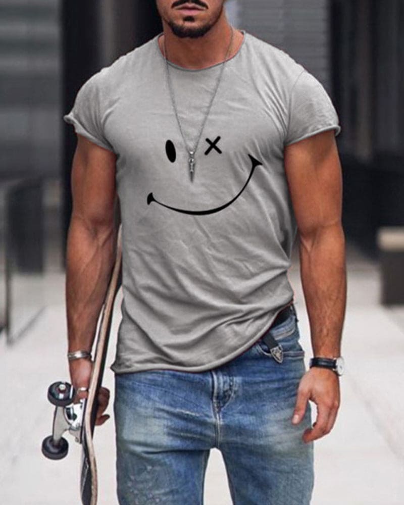 Effortless summer style with Arlo men's casual t-shirt. Comfortable, short sleeve, round neck cotton apparel.