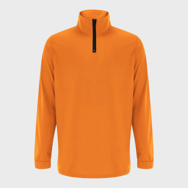 Versatile men's apparel: the Arlo quarter-zip pullover for winter comfort.