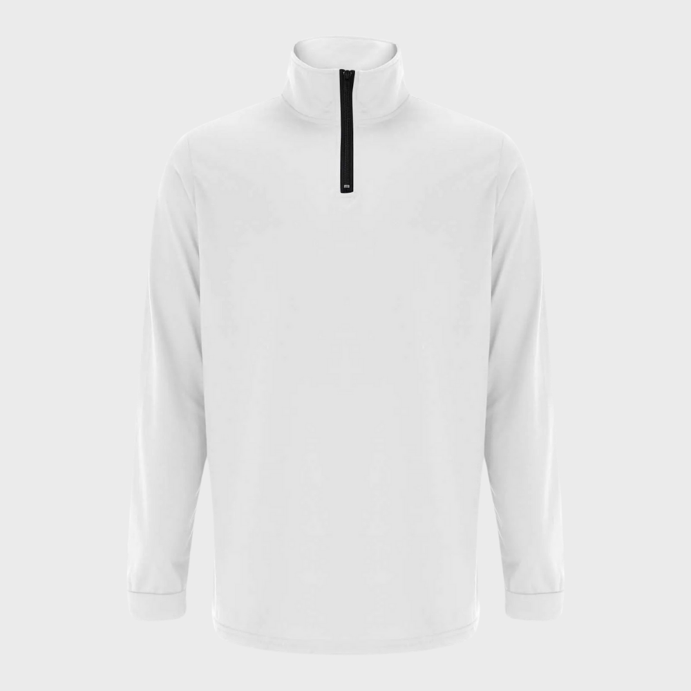 Stylish men's warm quarter-zip sweater, great for layering and casual outings.