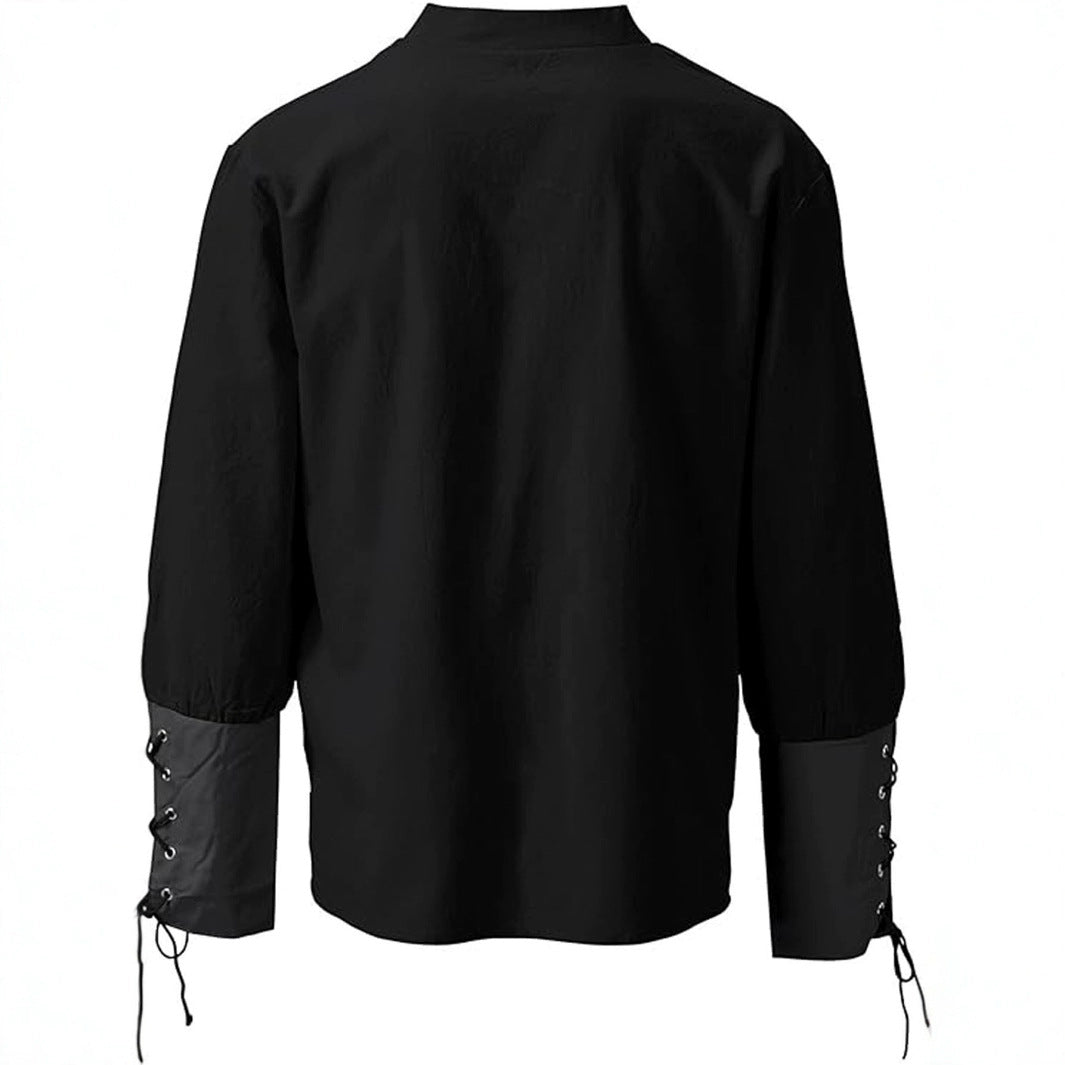 Ashby men's medieval shirt, designed for Renaissance cosplay, themed events, and unique men's fashion statements.
