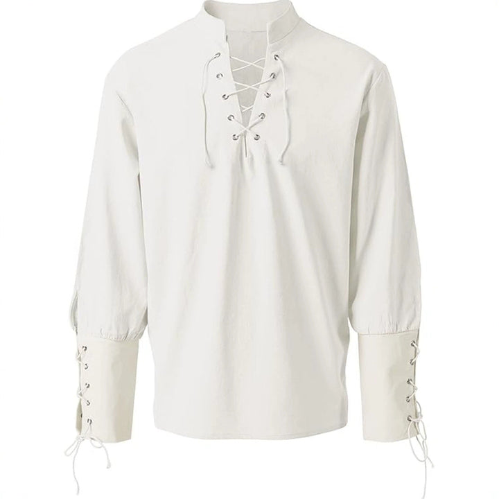 Comfortable & stylish men's Ashby medieval shirt, a long sleeve top for historic or contemporary fashion.