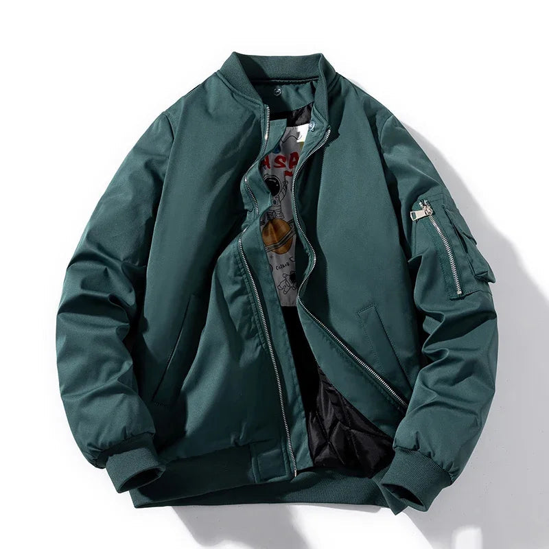 Men's Astro Bomber Jacket, a stylish and comfortable layering piece for everyday casual wear and street style.