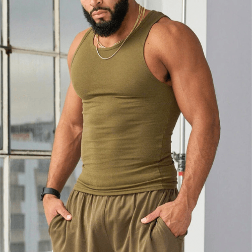 Men's athletic breathable quick-dry fitness t-shirt in white, perfect for gym workouts.