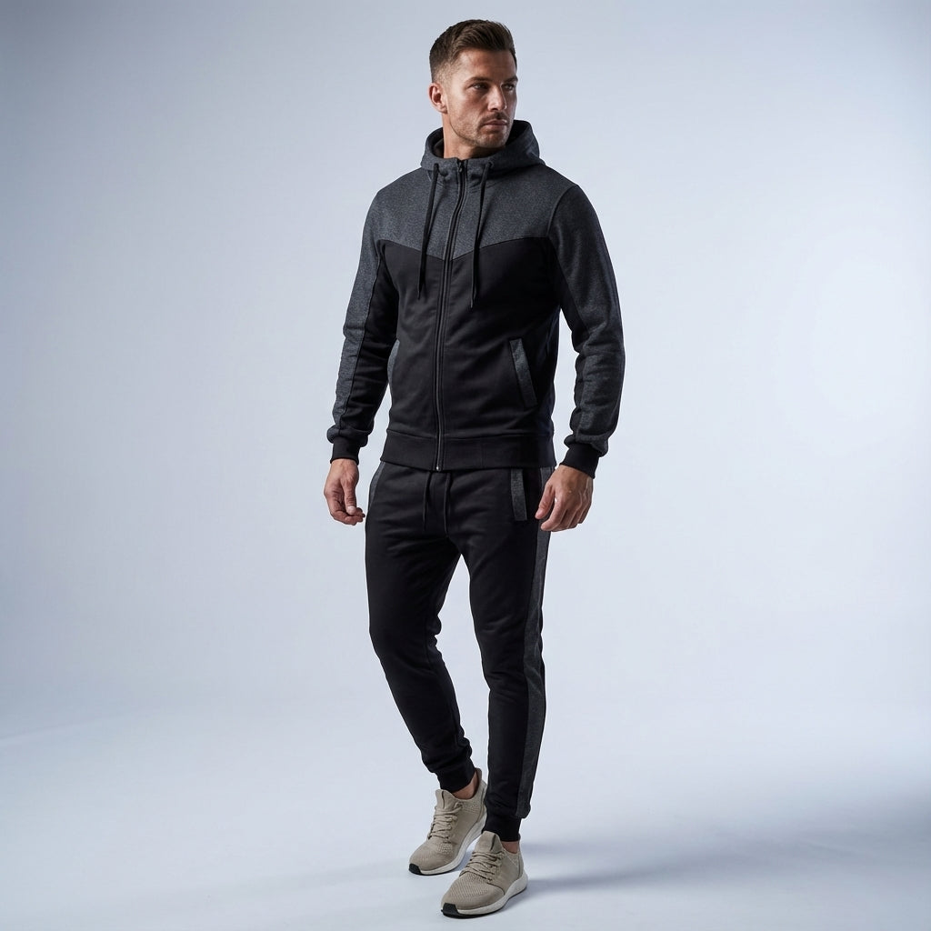 Preston men's polyester tracksuit, perfect for activewear and comfortable loungewear