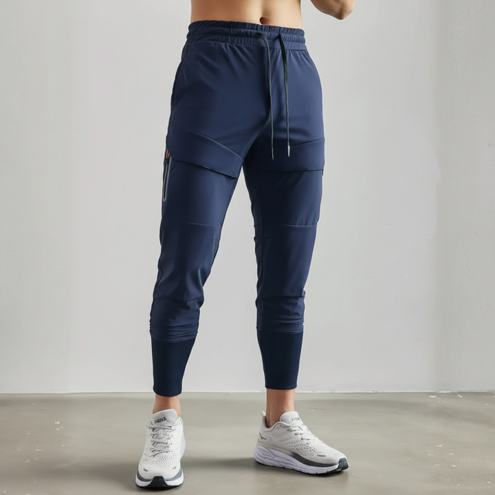 Sporty men's charcoal joggers, slim fit design for optimal athletic performance