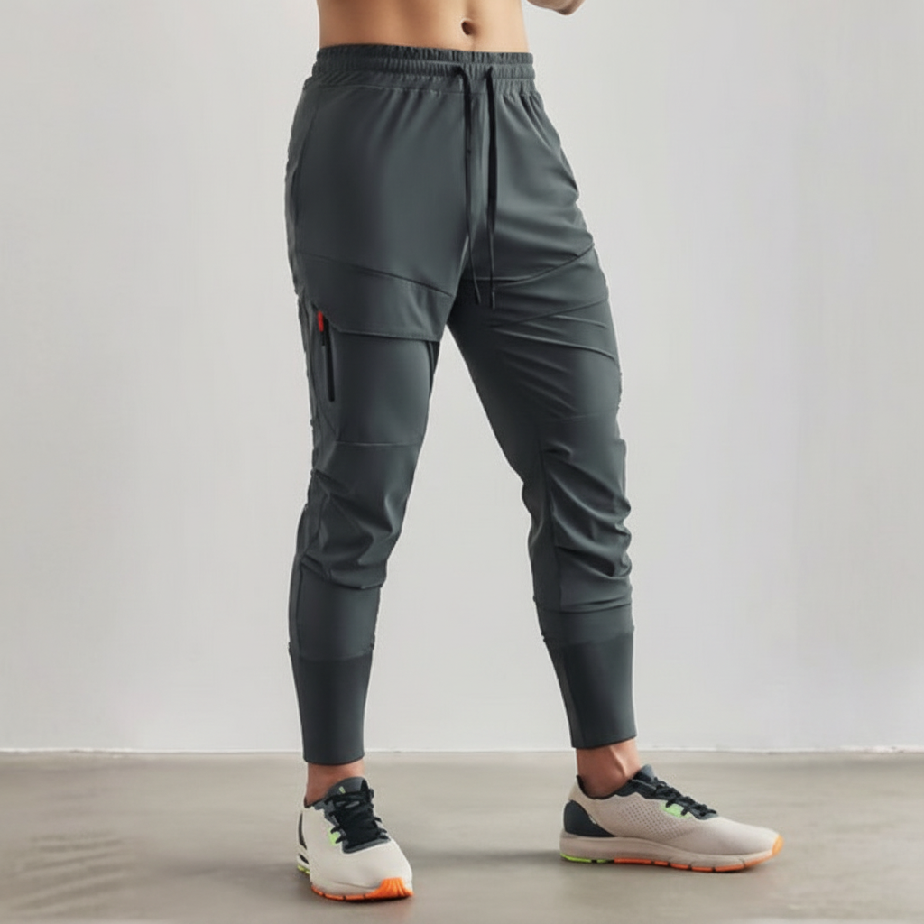 Workout bottom: men's slim fit training joggers in a versatile dark shade