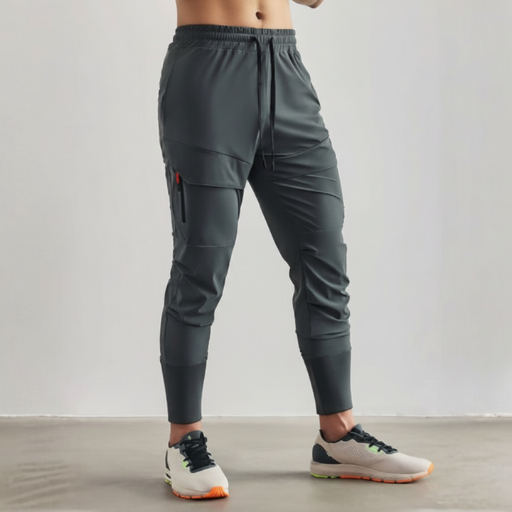 Workout bottom: men's slim fit training joggers in a versatile dark shade