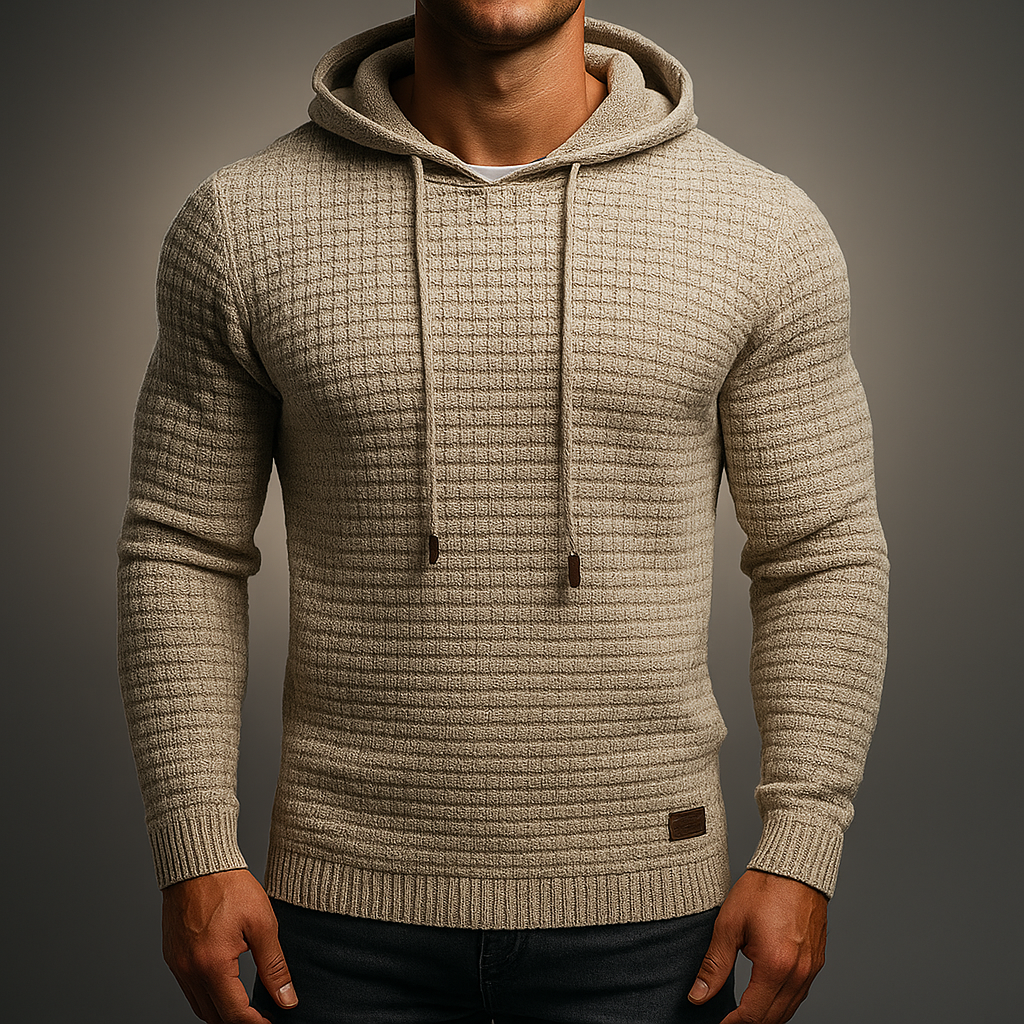 Men's Atlas Pullover Hoodie in gray, perfect for effortless style and ultimate comfort.