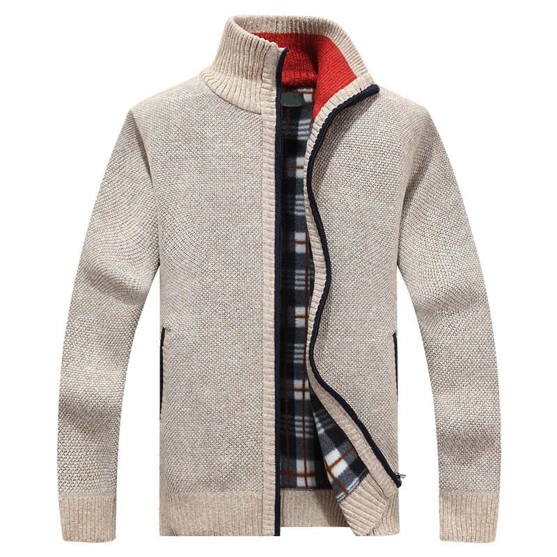 Smart casual men's Atlas vest cardigan with button-front, versatile for everyday comfort & cold weather layering.