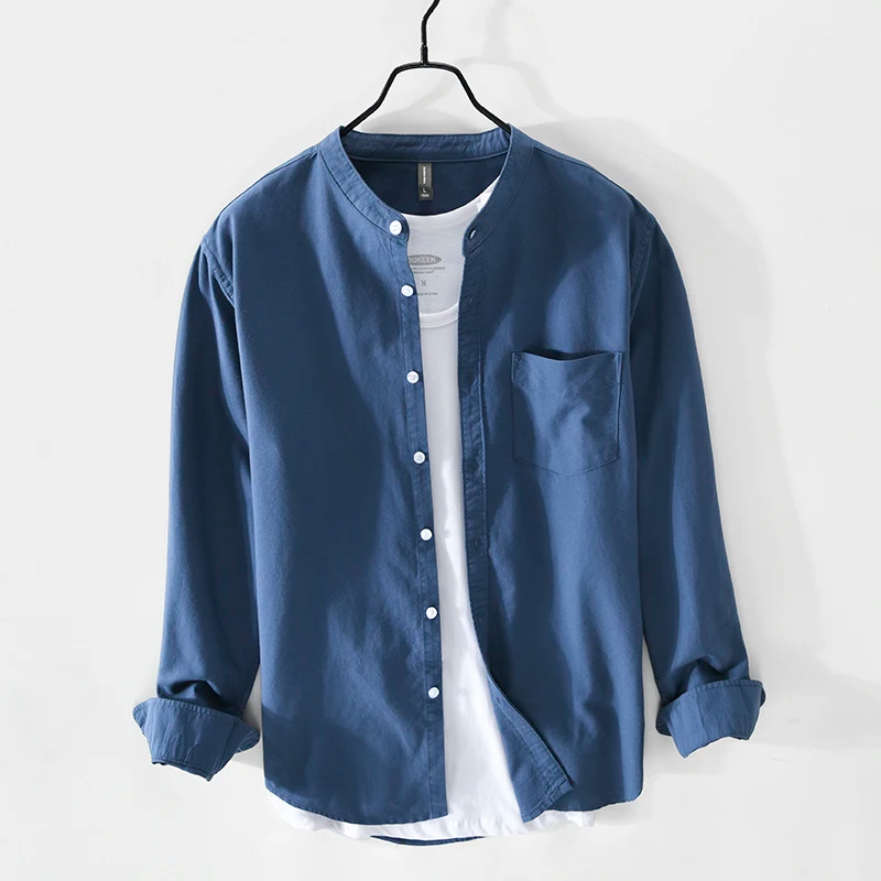 Men's Aura Style Classic Casual Shirt, long sleeve. Versatile & comfortable for everyday or business casual wear.