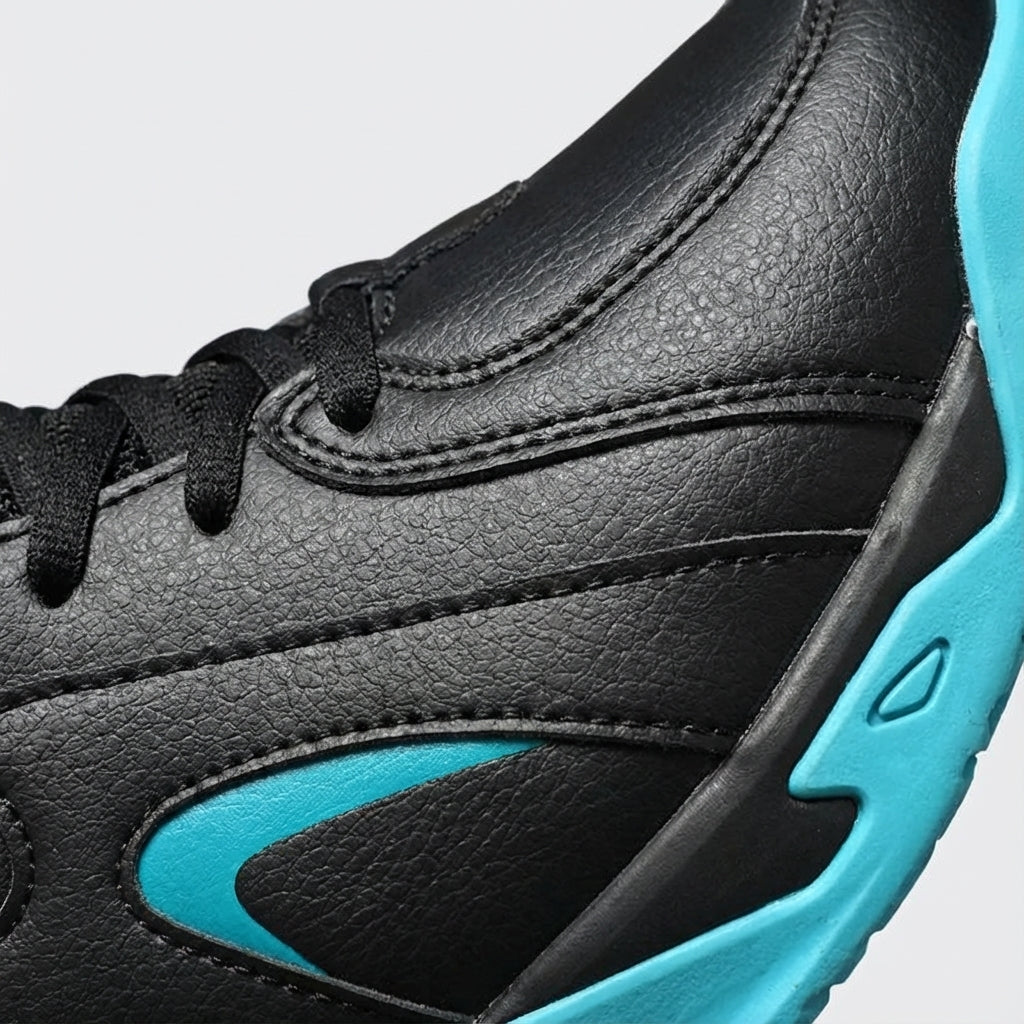 Pair of men's Austin high-top athletic footwear, designed for maximum court stability & comfort