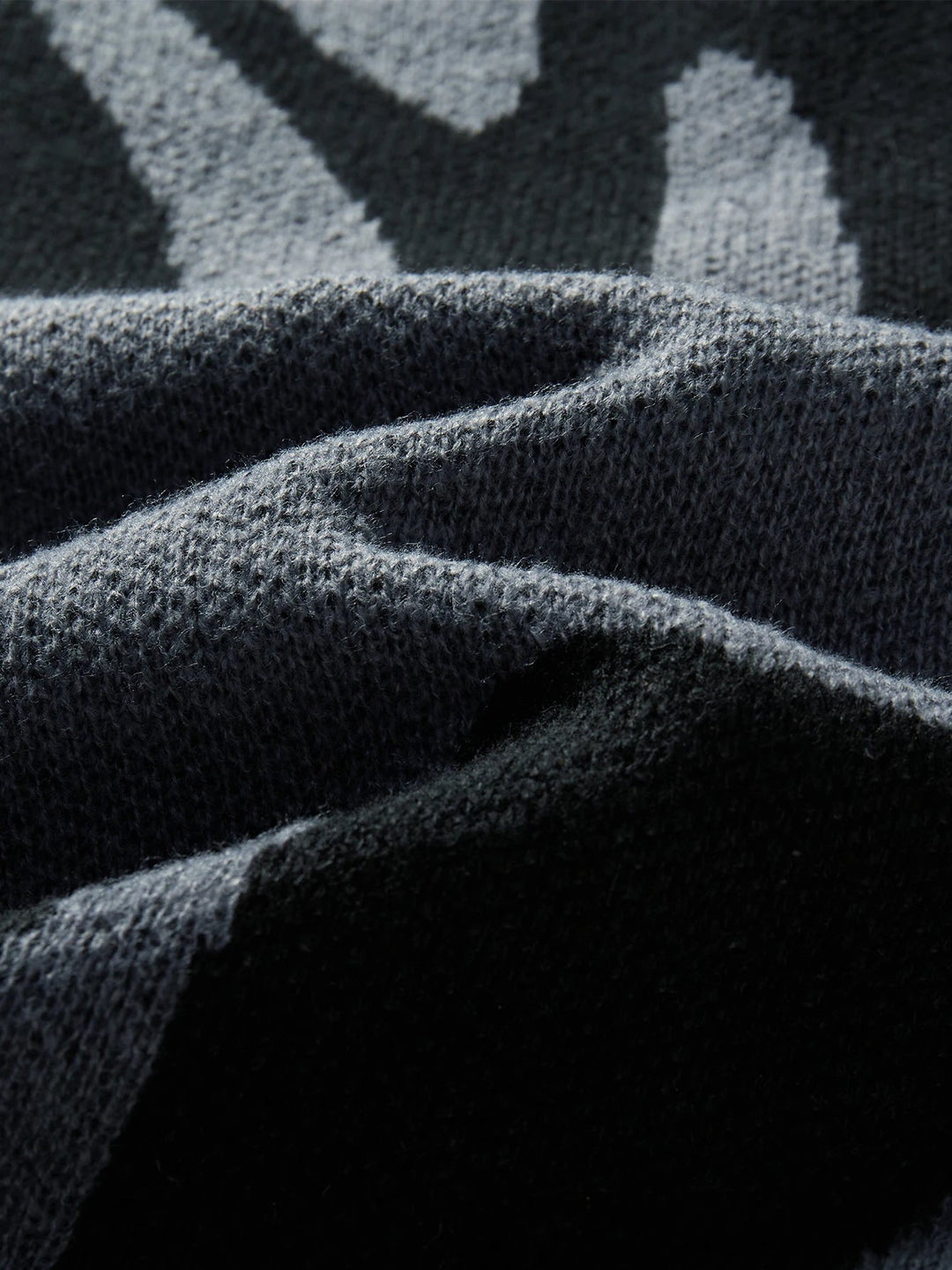 Stylish men's long-sleeve Avant Abstract crewneck sweater with a modern design, perfect for fall & winter casual wear.