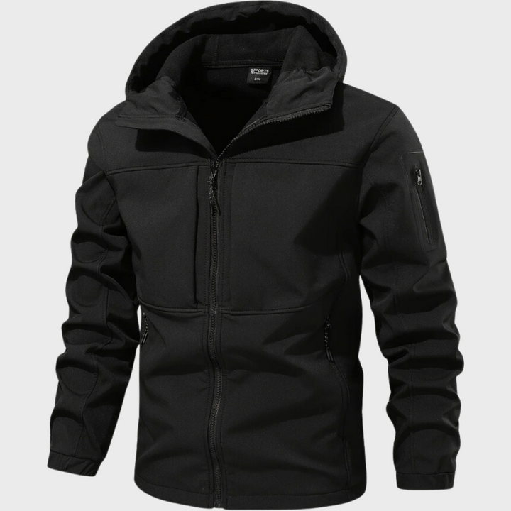 Comfortable men's Axel hooded jacket, ideal for casual wear in spring & autumn fashion.