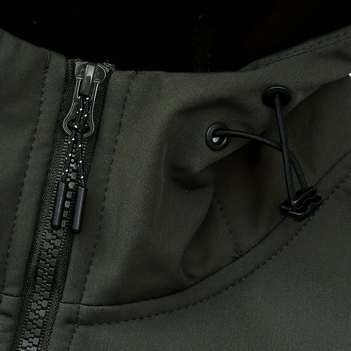 Front view: Axel men's casual hooded jacket, showcasing comfortable design & everyday fit.