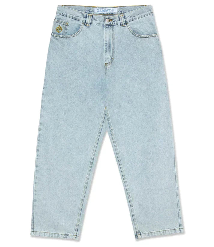 Black Baggy Fit Skate Jeans for men, designed for comfort and trendy urban style. Loose casual bottoms.