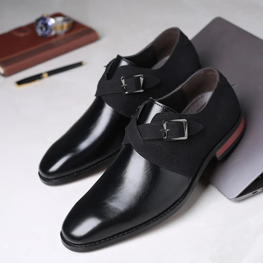 Men's Barclay formal slip-on loafers. Polished finish & classic buckle detail. Ideal comfortable dress shoes for men.