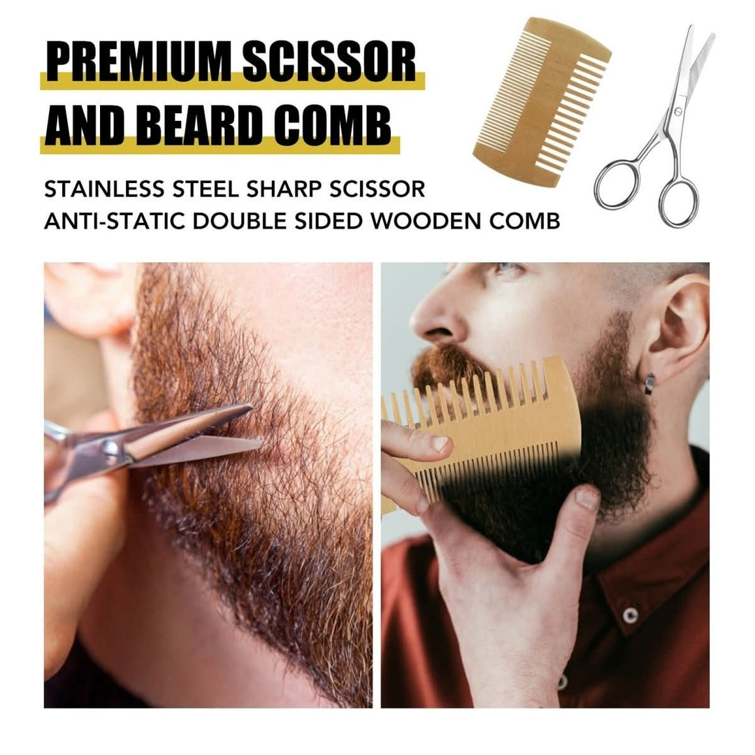 Stimulate beard growth & achieve a dense, healthy beard with this powerful men's grooming set.