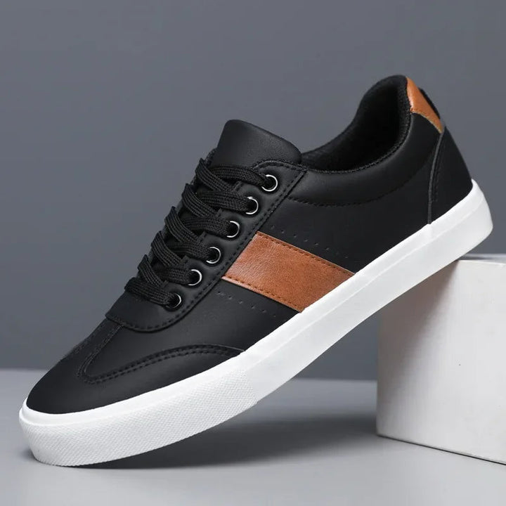 Everyday men's two-tone sneakers. Belmont Luxe lace-up footwear for versatile casual or athletic wear.