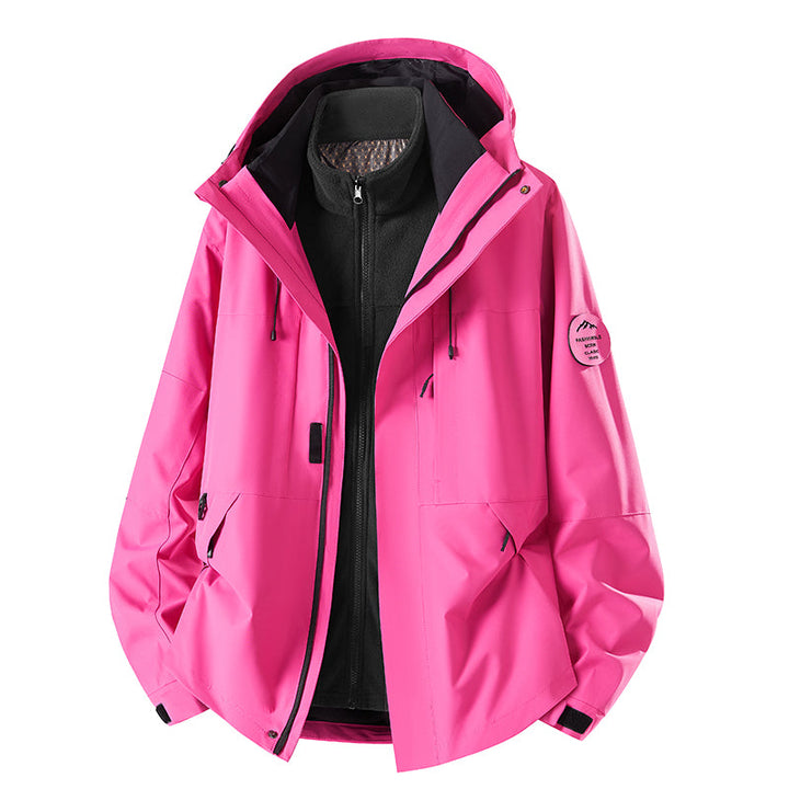 Back view of the men's Belmont protective winter jacket, showcasing its sleek design & durable outerwear fabric.