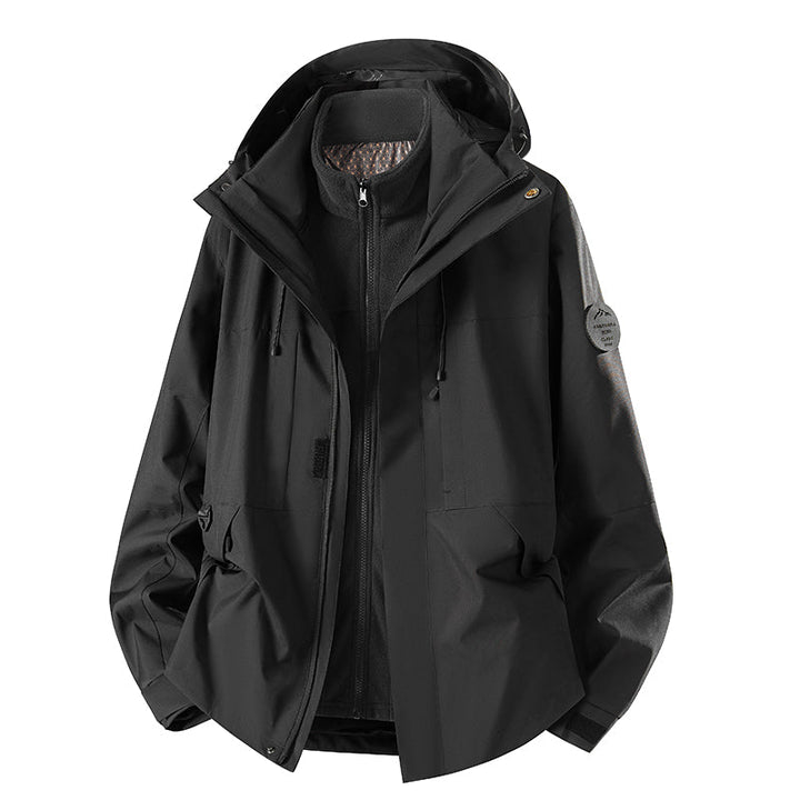 Front view of the men's Belmont waterproof & windproof winter jacket, ultimate cold-weather protection.