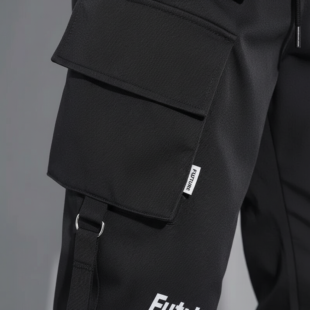 Comfortable men's joggers, cargo design, perfect for hip-hop fashion and everyday wear