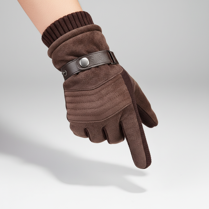WarmTech men's polyester gloves, insulated and touchscreen friendly for winter fashion