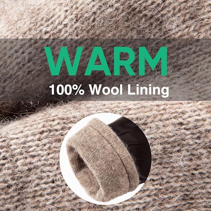 Premium men's leather winter gloves, thermal insulation & touchscreen tech for ultimate cold weather performance.