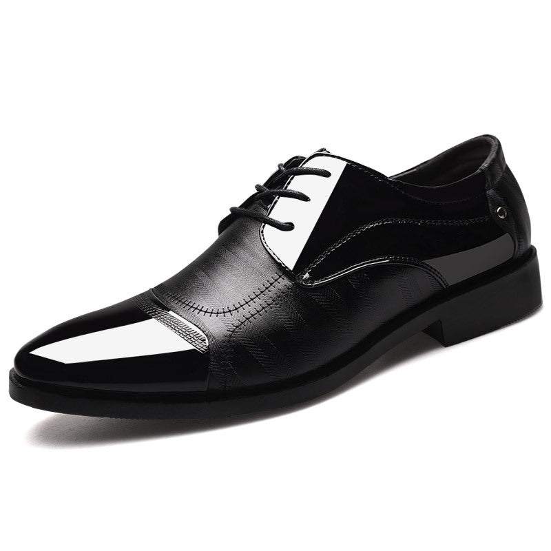 Mens black patent oxford dress shoes for formal events, offering classic style and a sophisticated elegant finish.