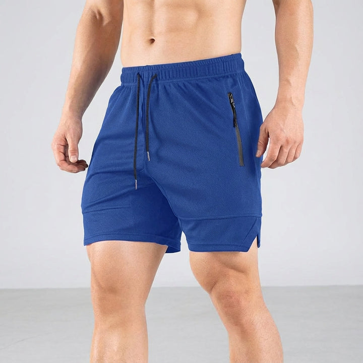 Stylish men's gym shorts, perfect for training, running, and casual wear, with pockets
