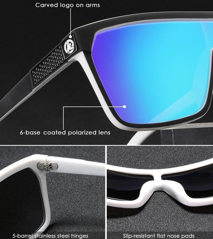 Pair of Jonas men's polarized sunglasses, flexible and offering essential UV400 protection