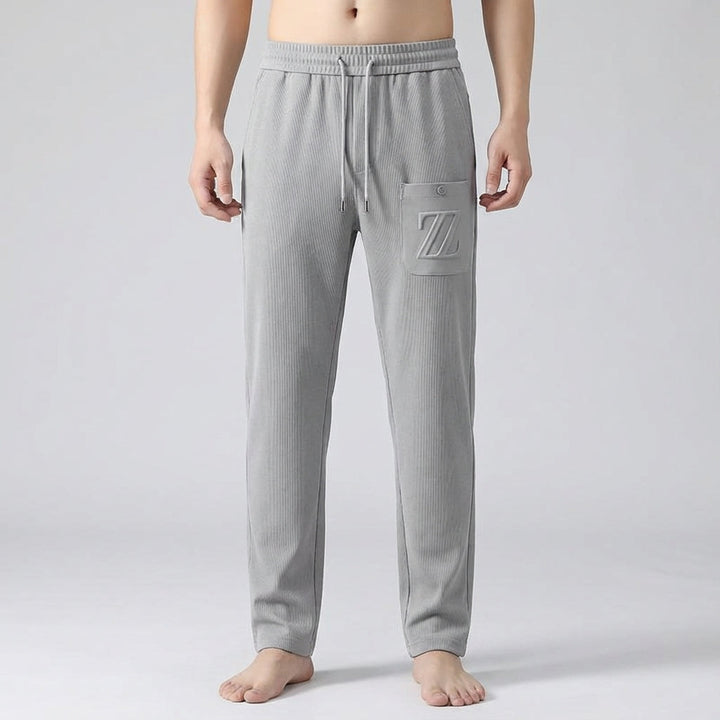 Comfortable men's jogging trousers, Felix, in black, excellent for workouts or relaxed wear