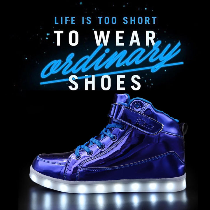 Men's fashion light-up shoes, ideal for standing out in clubs or urban environments.