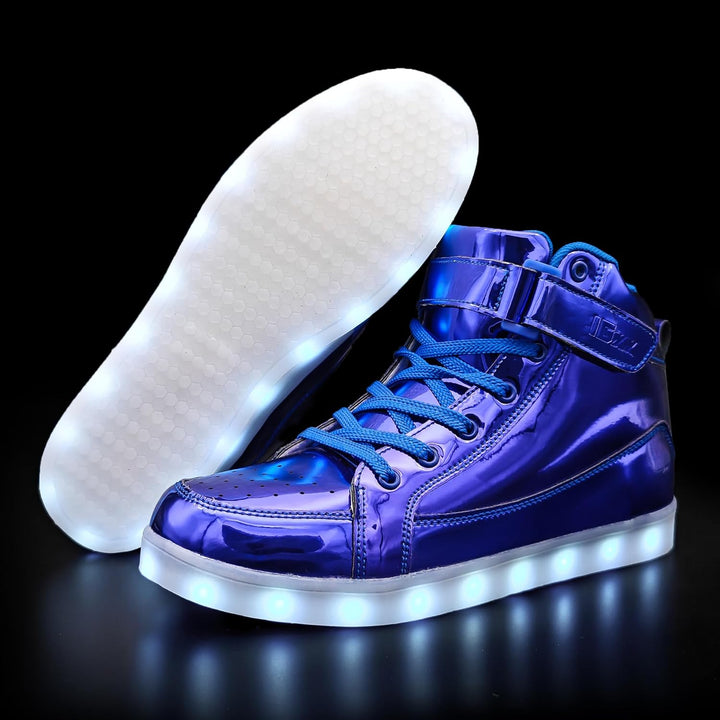 Men's glowing party shoes, designed for effortless style and all-night comfort.