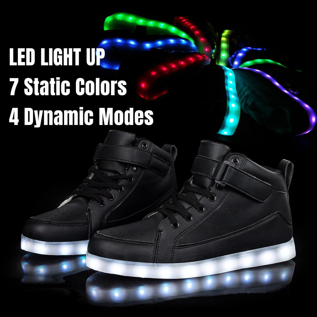 Men's festival LED footwear, durable and bright, ready for any outdoor event.