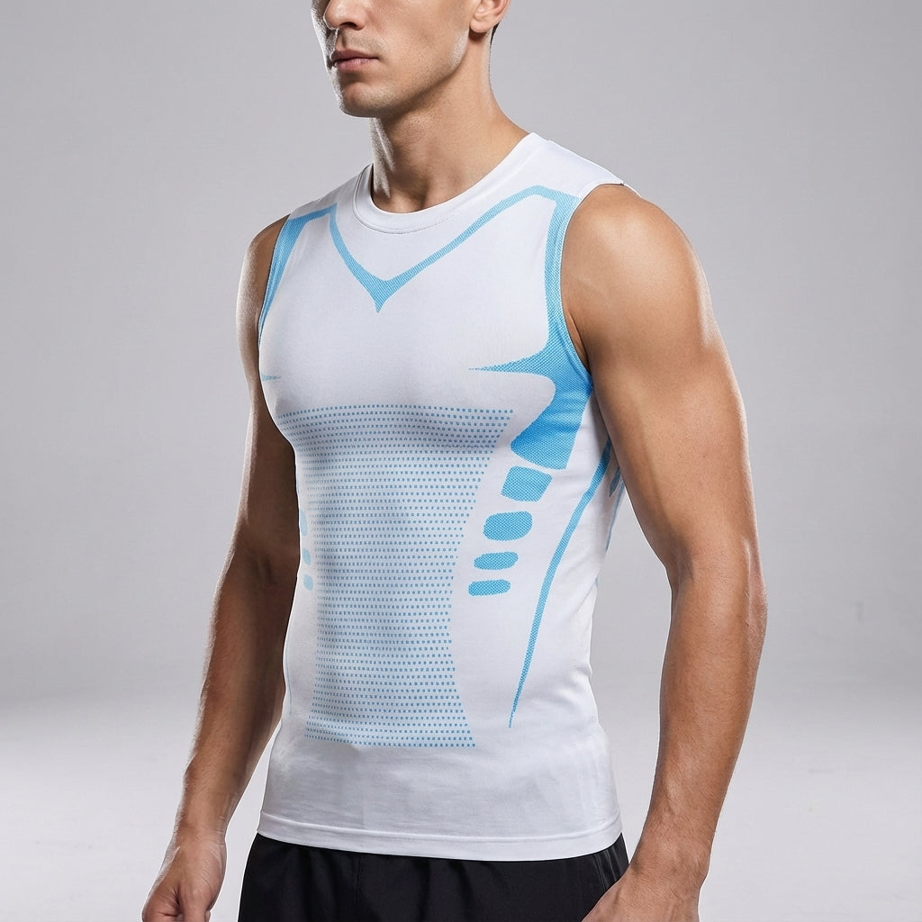Men's seamless compression top, perfect as a shaping and breathable undershirt