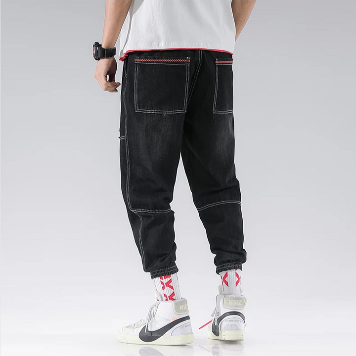 Soft men's tapered jogger pants for ultimate comfort, great for casual wear & lounging at home.
