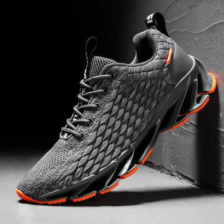 Men's black ultimate comfort & support walking shoes for active everyday use and pain relief.