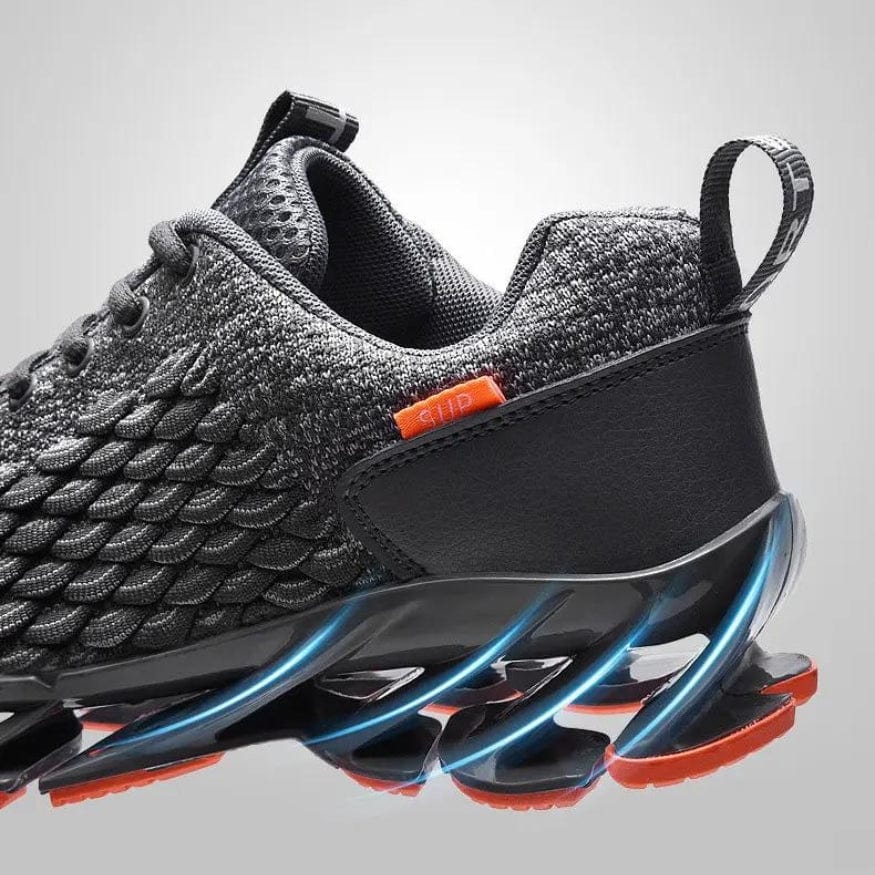 Man wearing black ultimate comfort walking shoes, enjoying active everyday walks with superior support.
