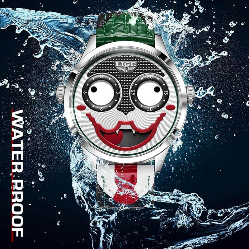 Gift for him: Men's bold chronograph watch with unique animated dial, a standout fashion accessory.