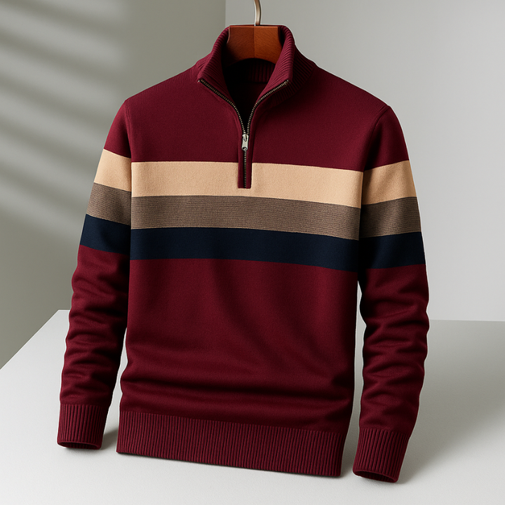 Stylish men's Bradford quarter-zip, a versatile layering top for effortless casual wear.