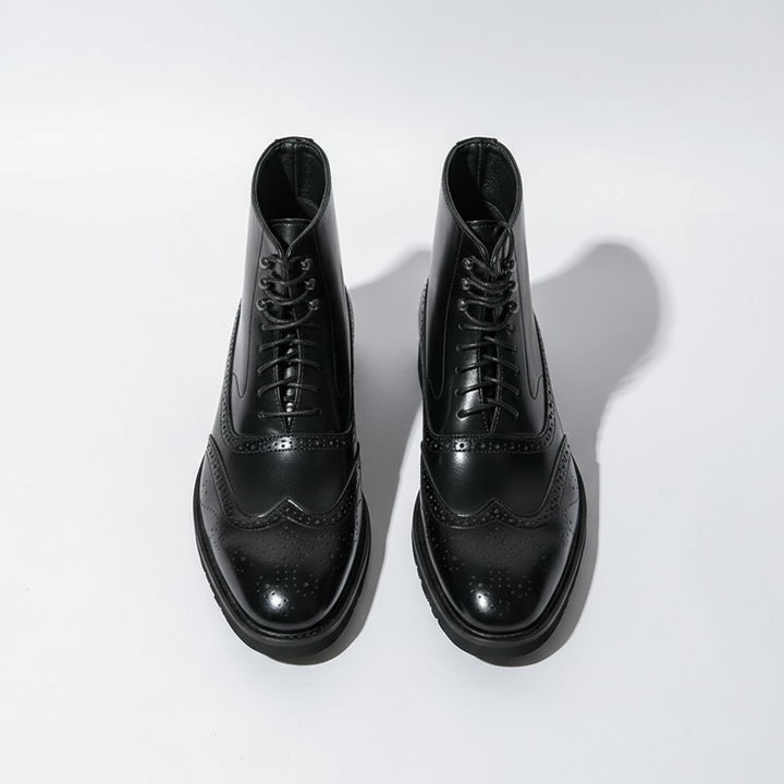 Premium Men's Braxton full-grain leather boots, Goodyear welted for superior durability and classic appeal.